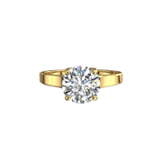 Bague de fiançailles 1.00 carat or jaune diamant naturel rond Carina